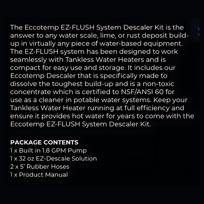 EZ-Flush System Descaler Kit