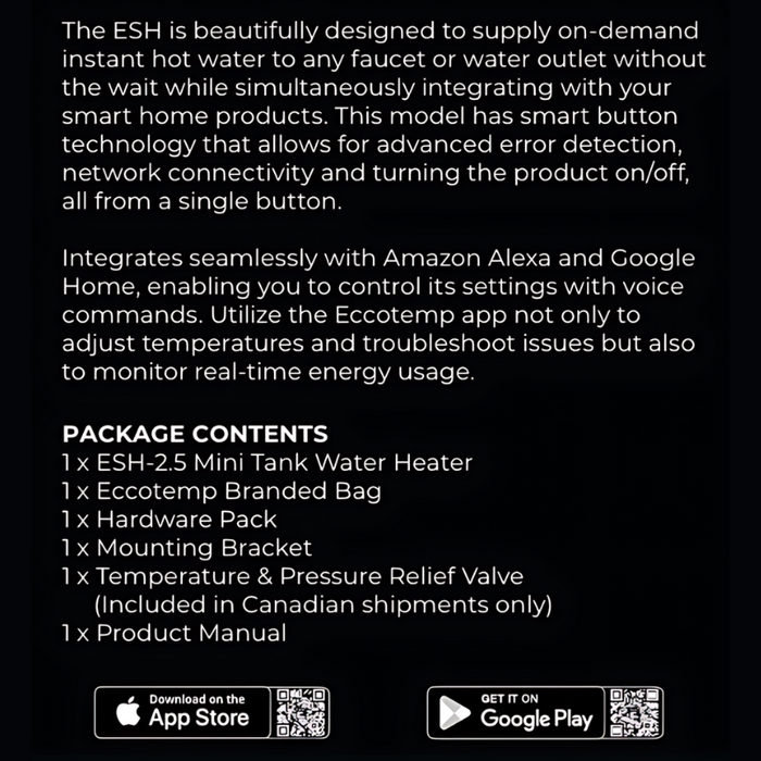 SMARTHOME 2.5 Gallon Mini Tank Water Heater